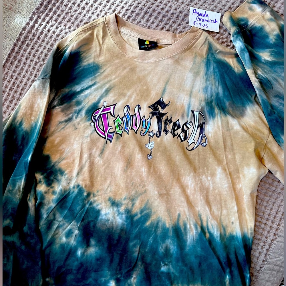 Teddy Fresh Tie Dye Long Sleeve Tee